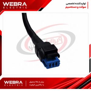 سوکت سه فیش سوزنی 206 آبی