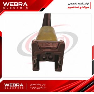 سوکت دو فیش همه کاره قهوه ای آببندی