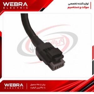 سوکت چهار فیش سوزنی 206 طوسی