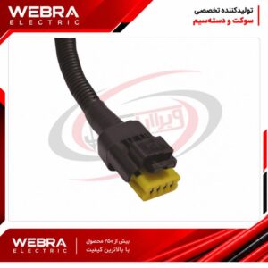 سوکت چهار فیش سوزنی 206 زرد